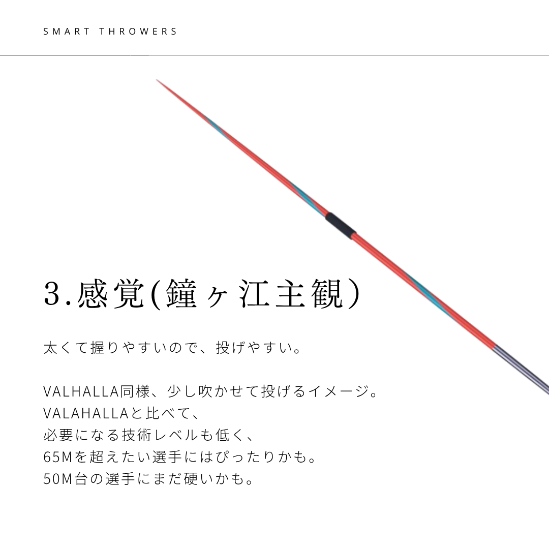 5.やり投げ やり ノルディック ヴァルキリー 800 (男子用)JAAF検定済み