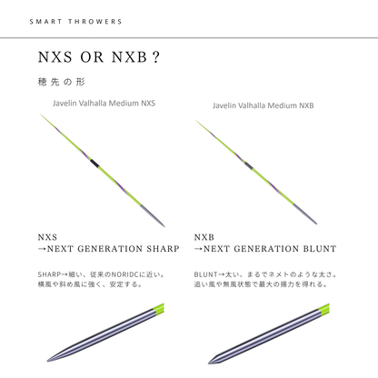 4.やり投げ やり ノルディック ヴァルハラ 800 ミディアム NXB （男子用）JAAF検定済み